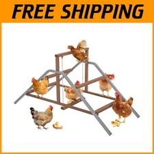 Chicken Perch Ladder with Swing for Healthy Poultry