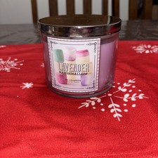 Bath Body Works LAVENDER MARSHMALLOW 3 Wick C...