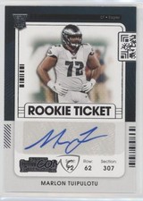 2021 Panini Contenders Rookie Ticket Marlon Tuipulotu #231 Auto s1i