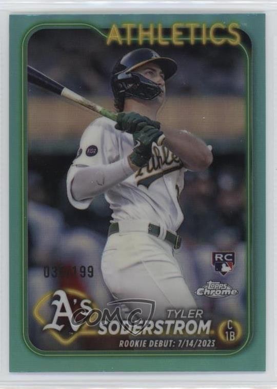 2024 Topps Chrome Update Aqua Refractor /199 Tyler Soderstrom #USC22 17wh