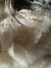 White Raw Sheep Wool Fleece Spinning Felting Handcraft Garden un washed