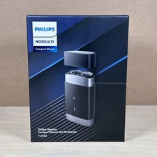 Philips Norelco Compact Portable Wet + Dry Men's Electric Shaver PQ888/81 NEW!