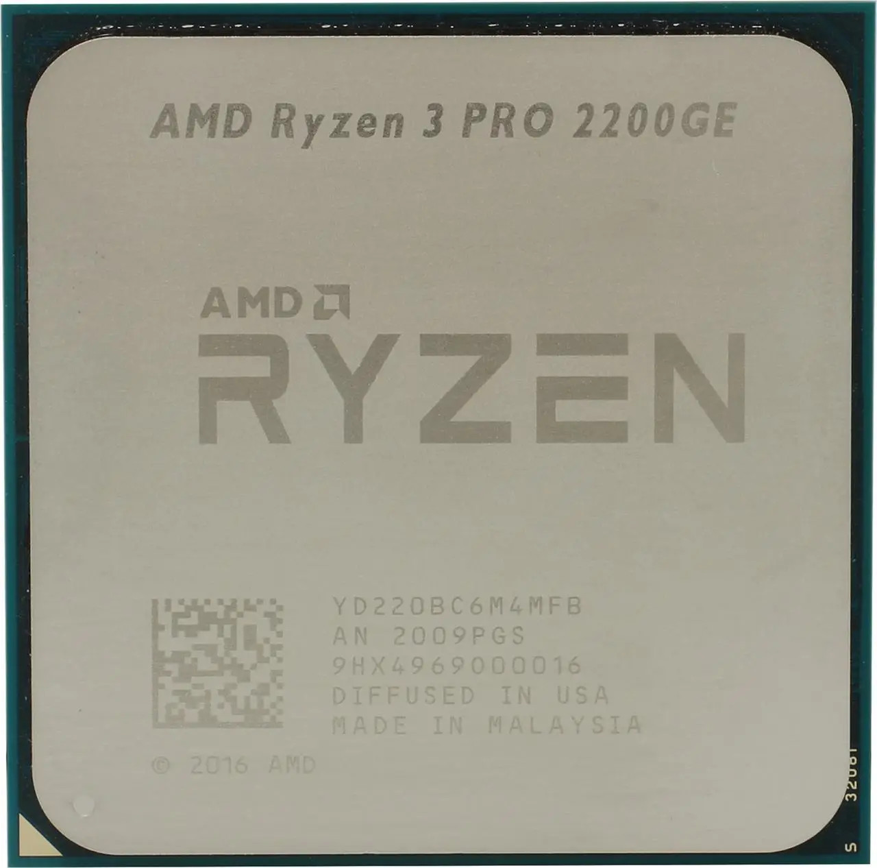 AMD Ryzen 3 PRO 2200GE 4C/4T 3.2-3.6 GHz 35W Reconditionné