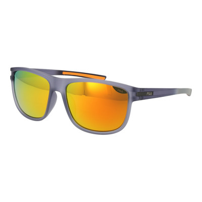Fila SFI302 7F6Z Designer Sonnenbrille Herren grau eckig polarisiert 57 mm