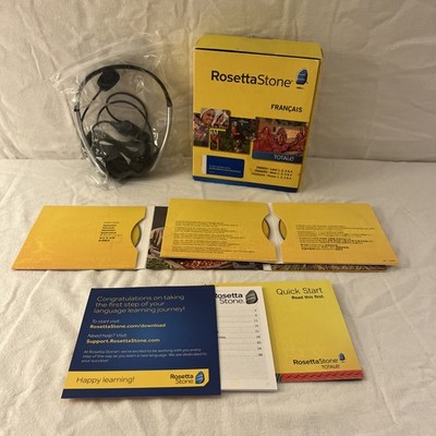 Rosetta Stone French Levels 1 2 3 & 4 TOTALe Version 4 Windows Mac 9781617165696