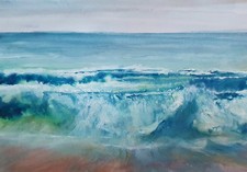 Bild-Picture - Aquarell- Original - Sea - Meer - Seascape - A4 