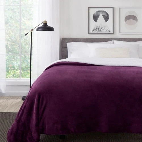 Genteele Sherpa Throw Blanket - Thumbnail 2