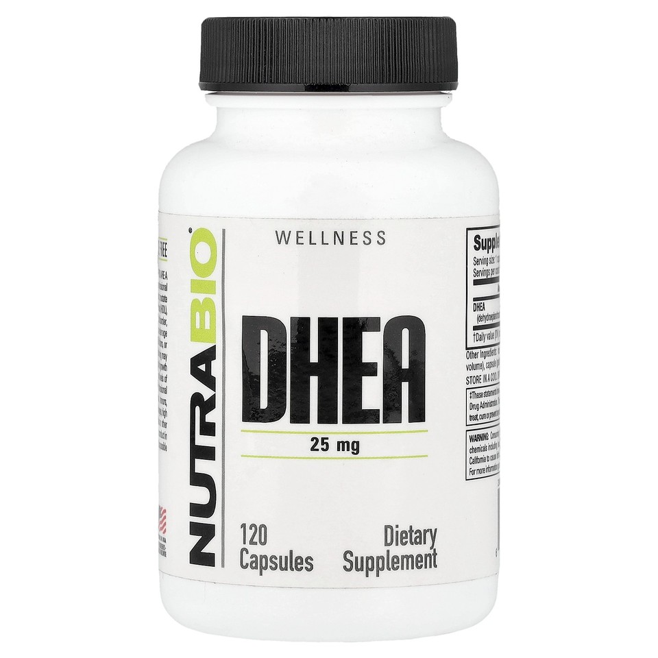 DHEA, 25 mg, 120 Capsules
