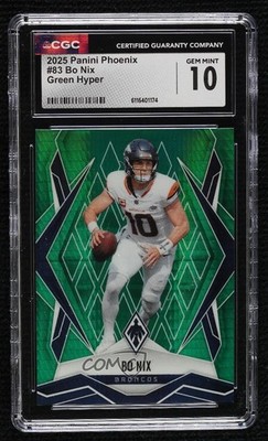 2025 Panini Phoenix Green Hyper 63/149 Bo Nix #83 3hd