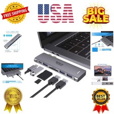 USB C Adapter for MacBook Pro/Air M1 M2 M3 2021 2020 2019 13" 15" 16", 6 in 1...