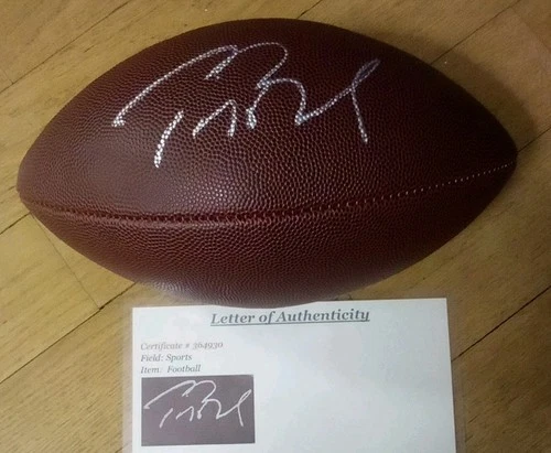 Tom Brady Autographed Signed Wilson Football W/LOA