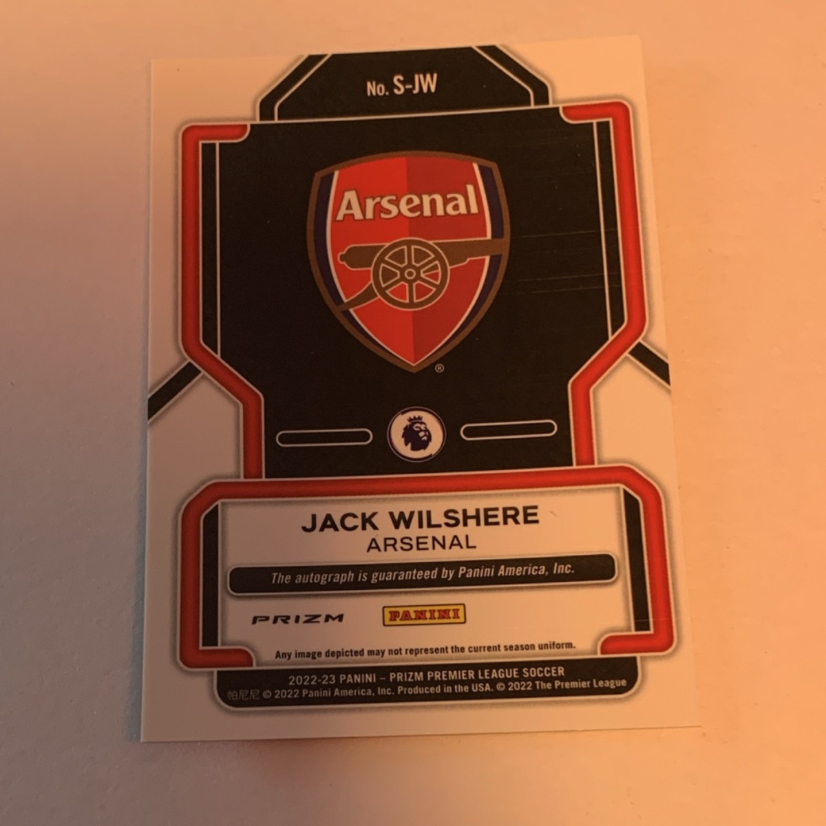 Panini Prizm 2022-23 Jack Wilshere #S-JW Arsenal Premier League
