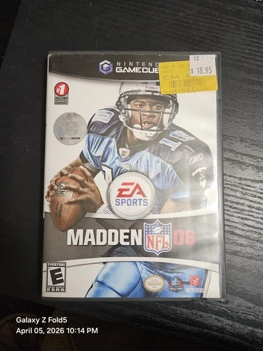 Madden NFL 08 (Nintendo GameCube) Cib Manual- Tested