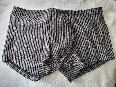 Bruno Banani Men 'Prometheus Men' - Hip Short - Size Medium - Grey Stripes NWT