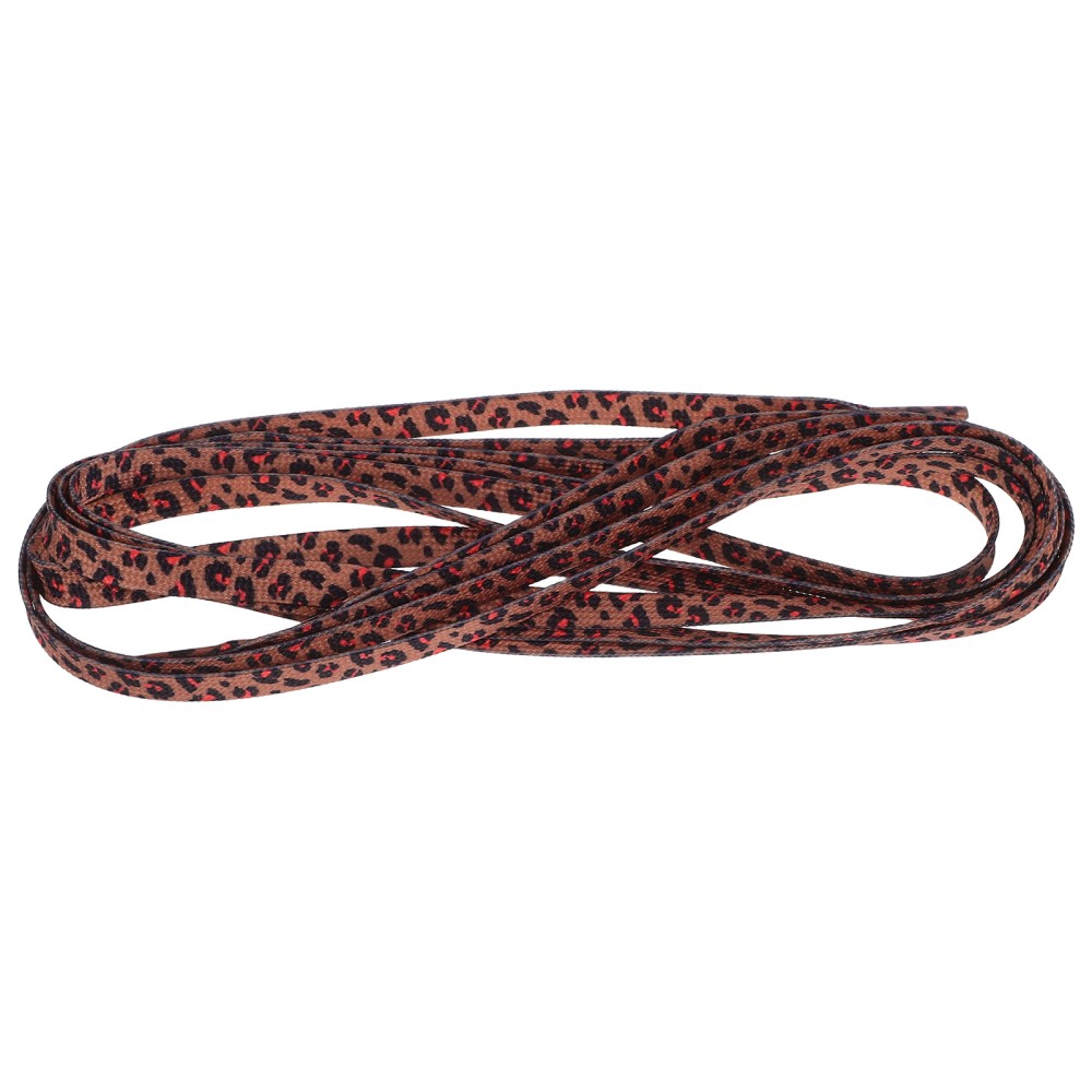 APL 2 Paia Lacci Elasticizzati in Pizzo Leopardato per Scarpe da Ginnastica Stampa Lacci Piatti