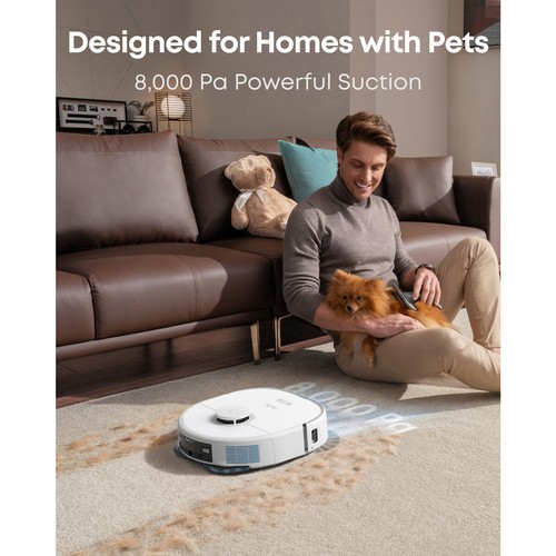 Eufy X10 Pro Omni Robot Vacuum in White, T2351221 - Picture 3 of 11