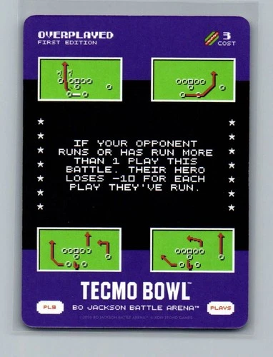 Bo Jackson Battle Arena Play Card PL9 Overplayed SP
