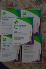 OneTouch Verio Diabetic Test Strips -5 Packs of 100