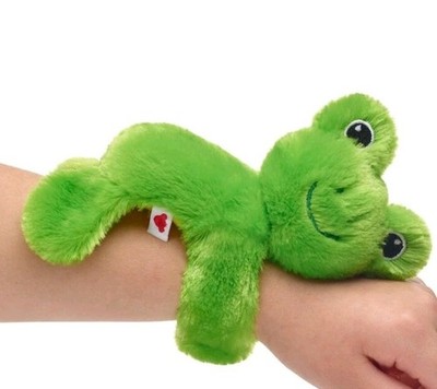 Build A Bear Frog Slap Bracelet Plush Mini Wrap Spring Green Toy 2015