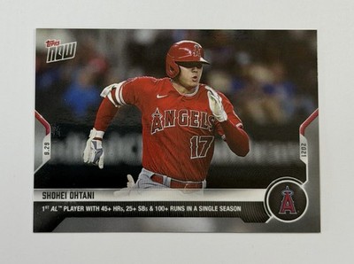 Shohei Ohtani 1st Player In AL History With 45+HR, 25+SB, 100+R In A Season