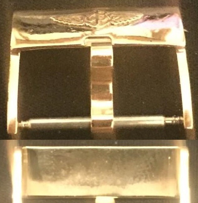 Vintage Breitling 20mm YGP Buckle in Excellent Condition