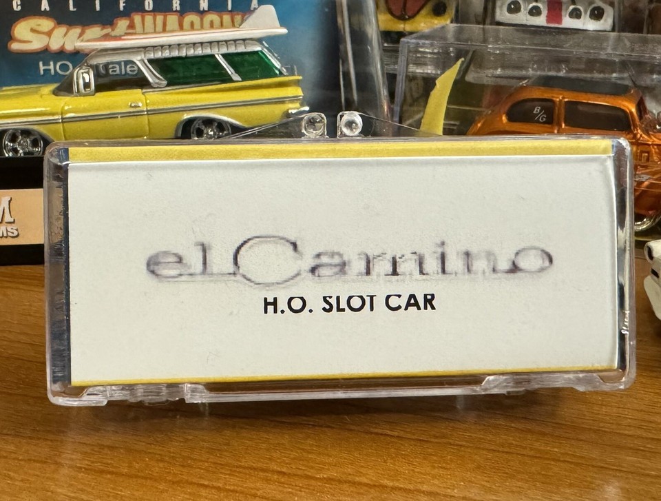 HTF NOS NuRora RRR H.O. TJet ‘69 Chevy el Camino SS Blu/Wht Stripes