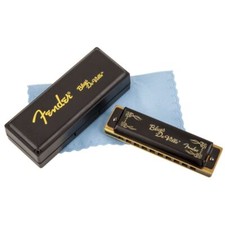 Fender Blues DeVille 10-Hole B Flat Harmonica with Case, Bb