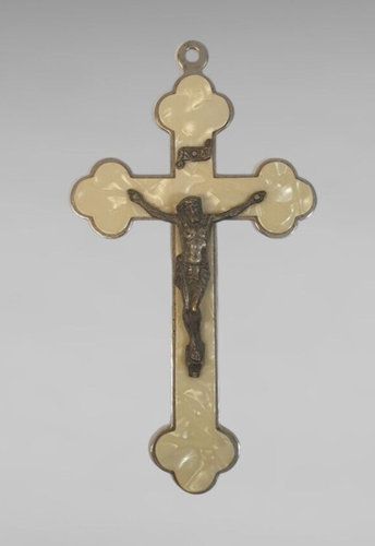 2608010 antikes Nonnenkreuz,Kruzifix,Kreuz Feldgeistlicher Wehrmacht