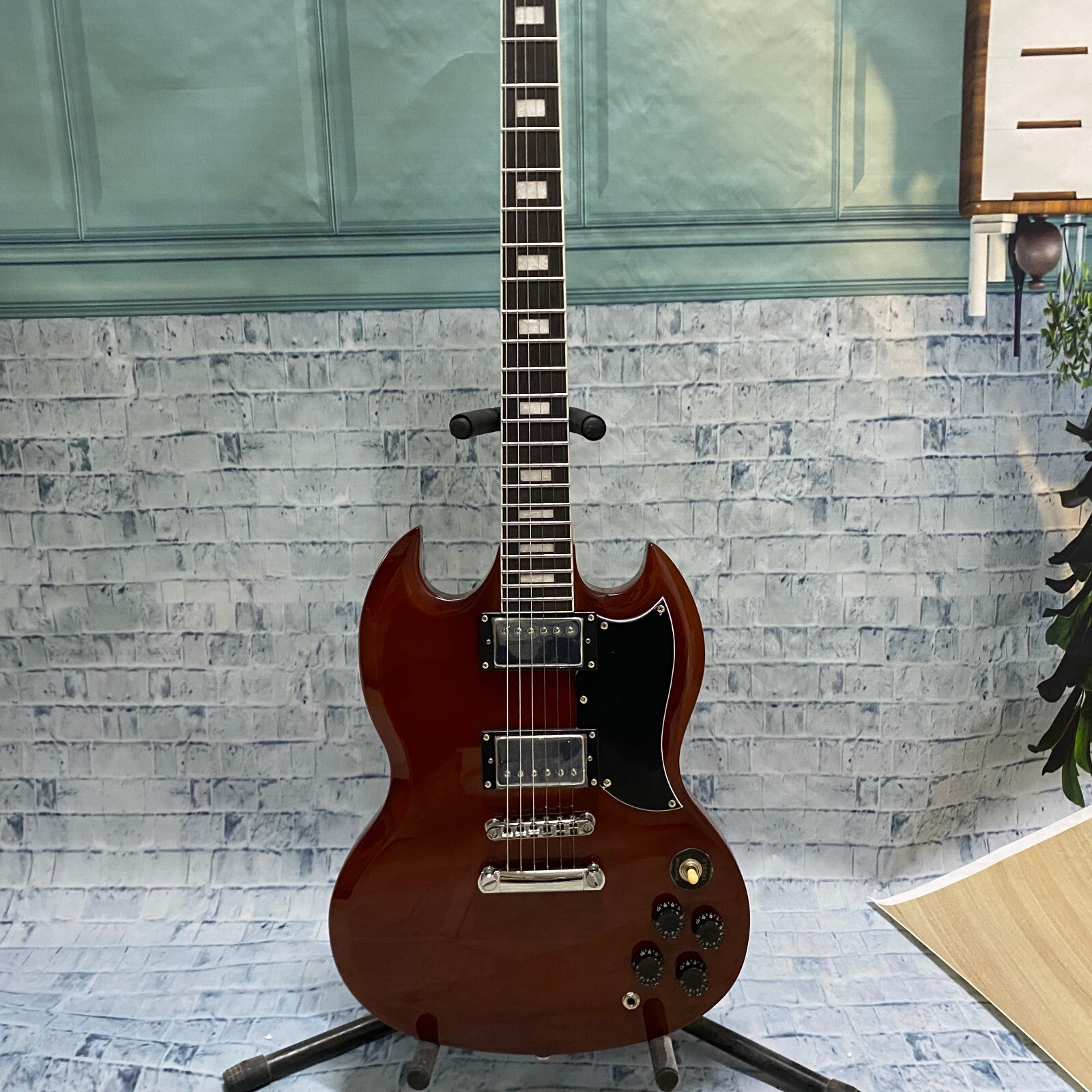 HOT SALE SG electric guitar chrome hardware Limited time offer USwarehouse Y