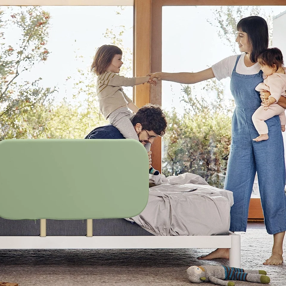 Riel de cama para niños pequeños Welspo, riel de protección de cama plegable para niños y ancianos, portátil Foto 2 de 4