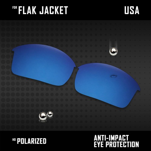 Anti Scratch Polarized Replacement Lenses for-Oakley Flak Jacket 63mm Options - Picture 15 of 32
