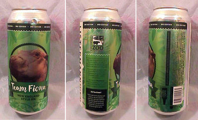 LISTERMANN BREW CO - TEAM FIONA 3RD ED 1 PINT CAN - CINCINNATI ZOO BABY HIPPO  