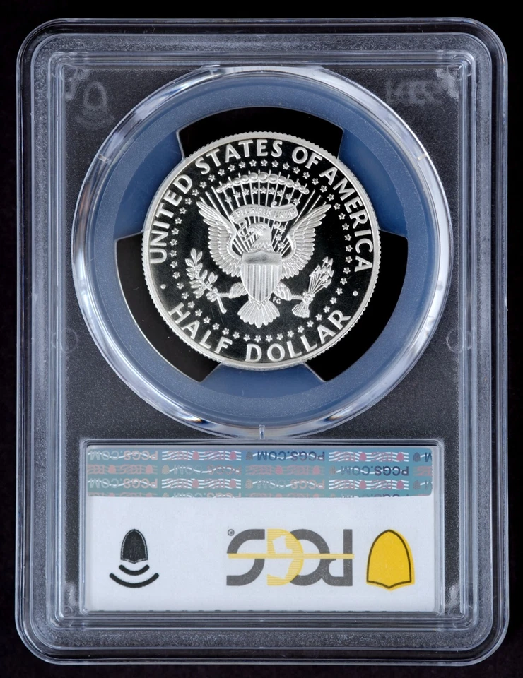2014-S PCGS MS70DMPL FIRST STRIKE John F Kennedy JFK 50th Enhanced Silver 50C - Image 2 of 3