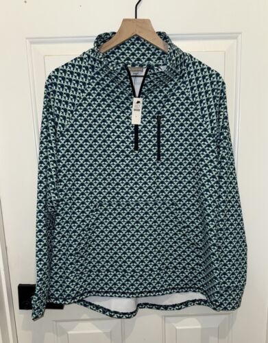 T By Talbots Activewear Performance Pullover Half Zip Women’s Large L Floral