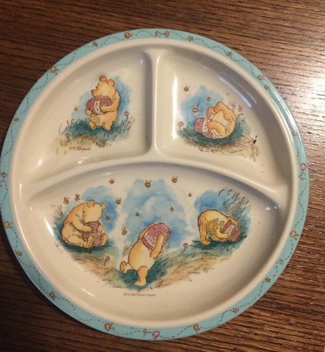 Disney Winnie the Pooh and Honey Pot Selandia Divided Melamine Plate - 第 1/3 張圖片