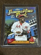 2024 Topps Chrome Elly De La Cruz Rookie Summer Time in the Park Card SITP-4
