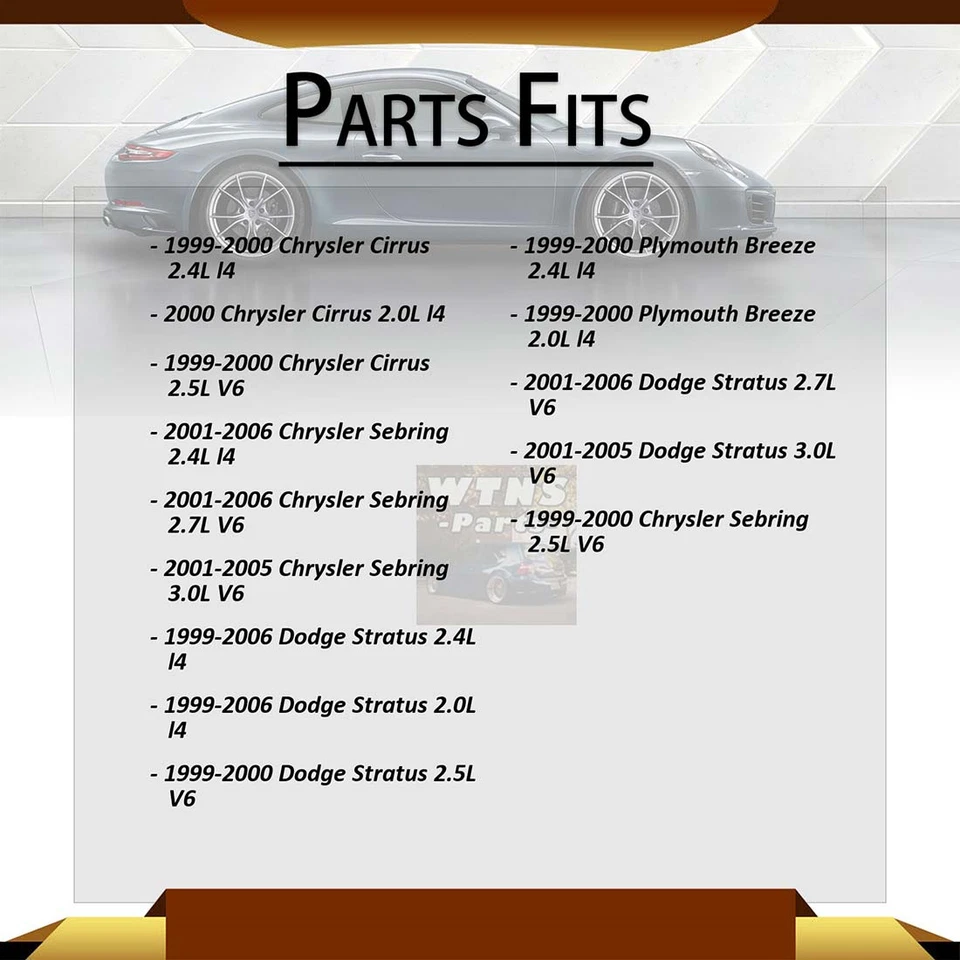 2x Aislador de muelle helicoidal superior delantero para Chrysler Sebring 2001-2006 2,7 L Foto 2 de 3