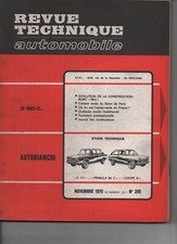 Revue technique Autobianchi A111