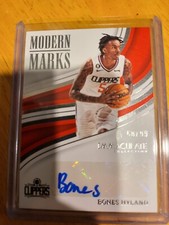 2022-23 Immaculate Collection Bones Hyland Modern Marks Auto LA Clippers #/99