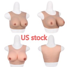 KnowU USA Silicone Breast Forms Half Body Tight Suit For Crossdresser Cosplay