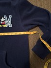 Vintage Mickey Mouse Hoodie sweatshirt full zip denim embroidery NAVY — photo 10