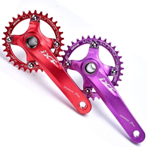MTB Bicycle Integrated Crankset 104BCD 170mm Crank Chainring 32/34/36/38T - Picture 6 of 44