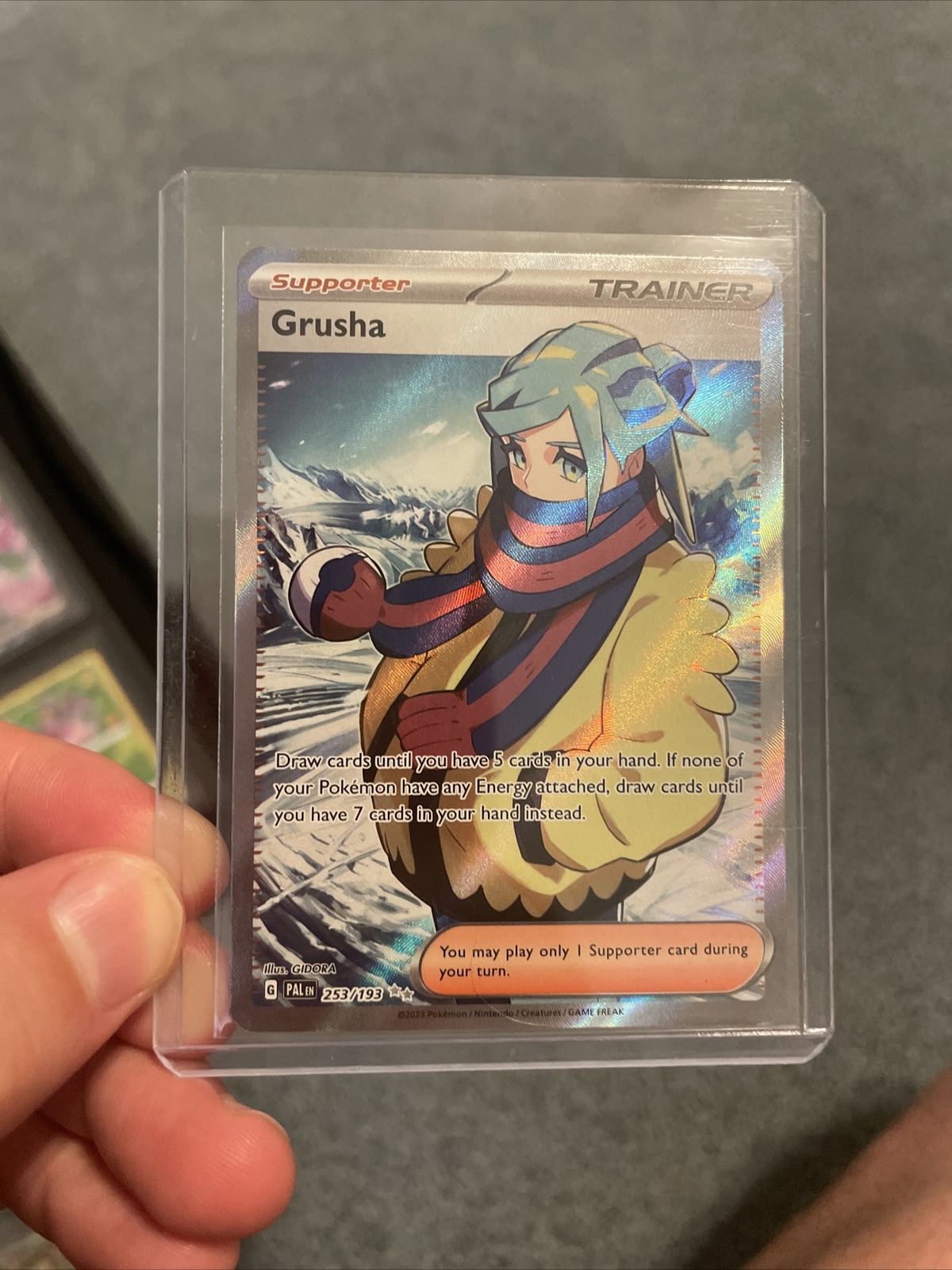 Pokemon TCG Paldea Evolved 253/193 Grusha Full Art Pack Fresh NM/M