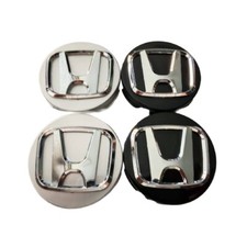 Per HONDA 4pcs Ø57mm Copricerchi Centrali Coprimozzo Civic Fit Jazz HR-V Clip-on