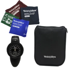 Welch Allyn Tycos DS58 Blood Pressure w Family Practice 4 Cuff Kit & Zipper Case