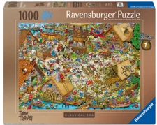 RAVENSBURGER 1000 PIECE PUZZLE TIME TRAVEL 1: CLASSICAL ERA RAY'S COMIC SERIES!!