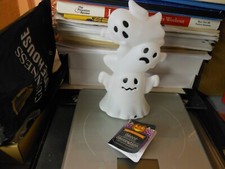 Decor "3 Ghosts Halloween" Light Up Plastic Figure 7" H NEW