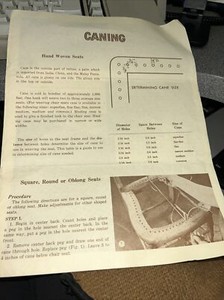 chair caning instructions
