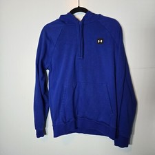 Under Armour Men's Loose Long Sleeve Blue ColdGear Hoodie Small S