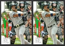 Gleyber Torres SP Variation 2020 Topps Snowflake Holiday Box HM180 + Base Lot NY